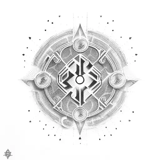 Unalome Symbol With Grateful