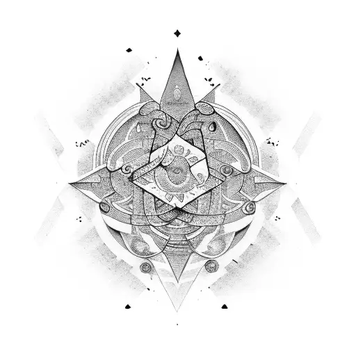 Unalome Symbol With Grateful