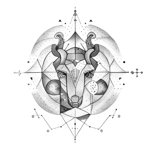 Create A Minimalist Tattoo Of The Taurus And Aquarius Constellations