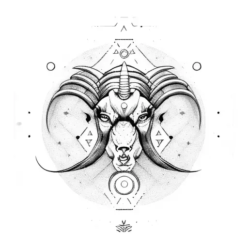 Zodiac Signs Aries And Gemini Combined Minimalistically