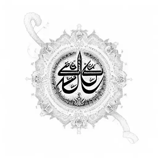 Rosary With Arabic Writing Saying Jesus Christ