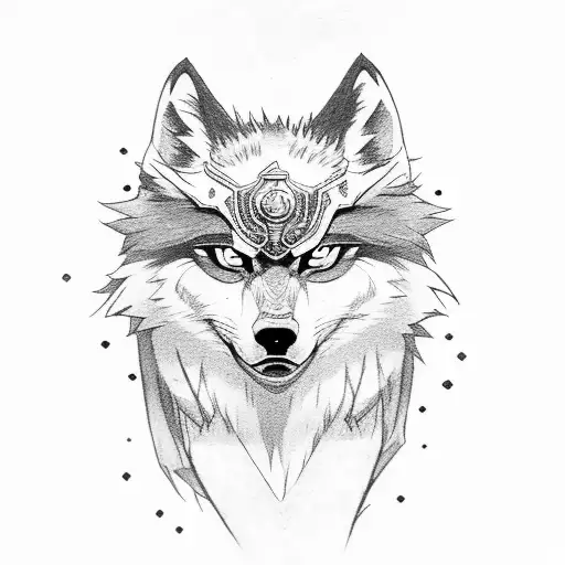 Princess Mononoke With The Wolf Of Kindred Champion Of League Of Legends