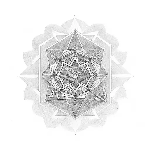 5 Small To Medium Ornamental Sacred Geomatry Flash