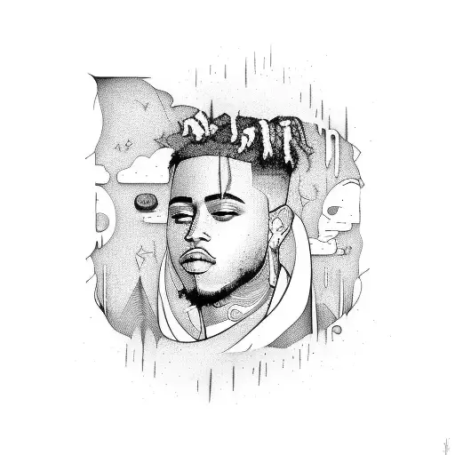 Abstract Design Inspired By The Lyrics Of Xxxtentantition