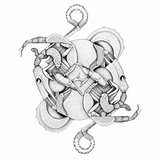 Scorpion And Crab Yinyang