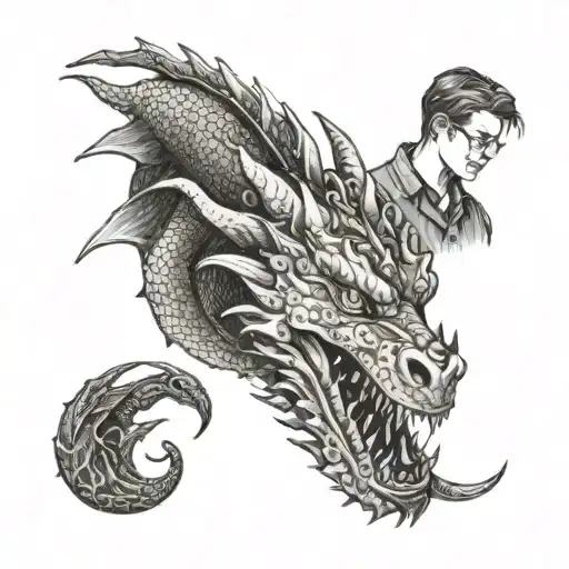 Veterinary Staff With Dragon Wrapped