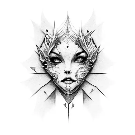 Number 5 In Gothic Style