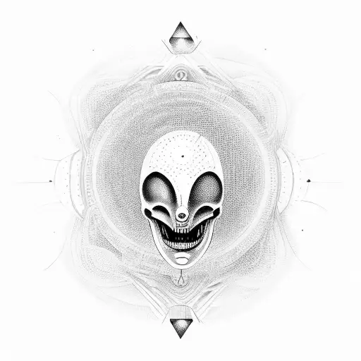 Alien Meditating With Third Eye