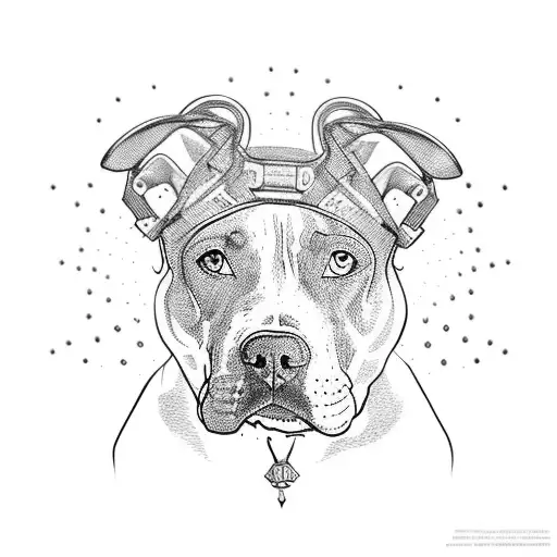 Pitbull Con Casco De Espartano