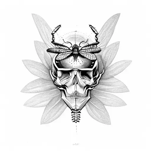 Insect With Skull