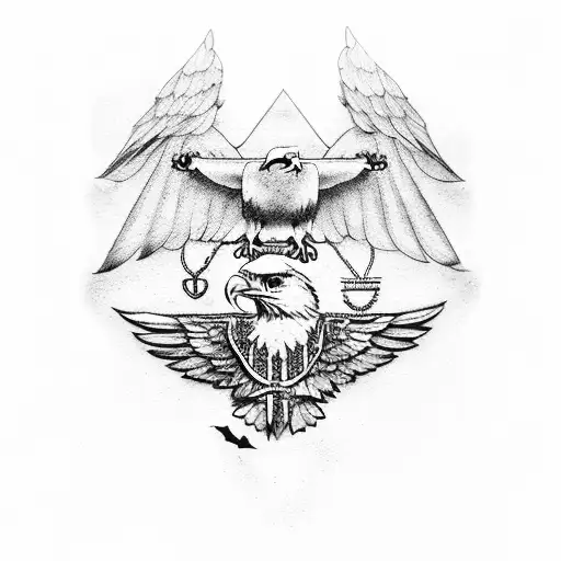 Scales Of Justice With An Eagle Perched On Top