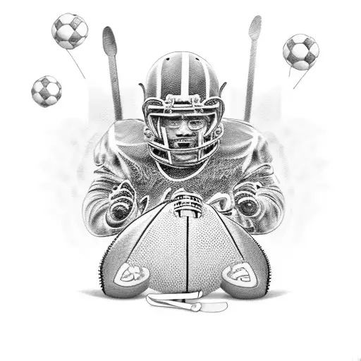 Granddad Teaches Grandson How To Play Football