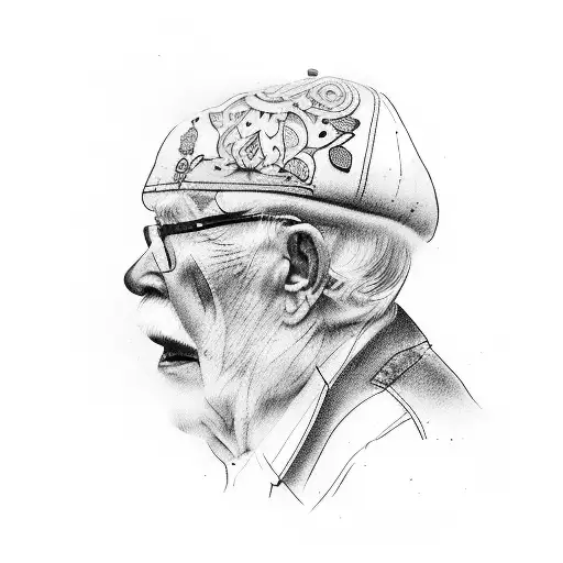 Granddad Teaches Grandson