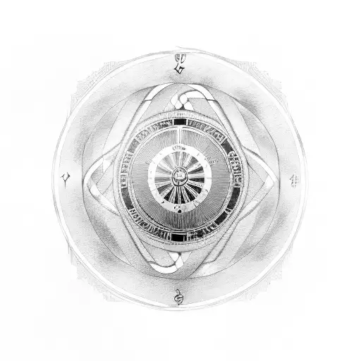 A Mysterious Egyptian Symbol Intertwined With A Roulette Wheel