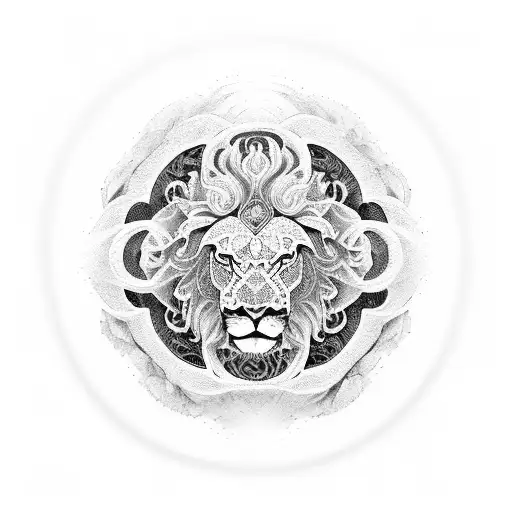 Lion Ying Yang Trippy