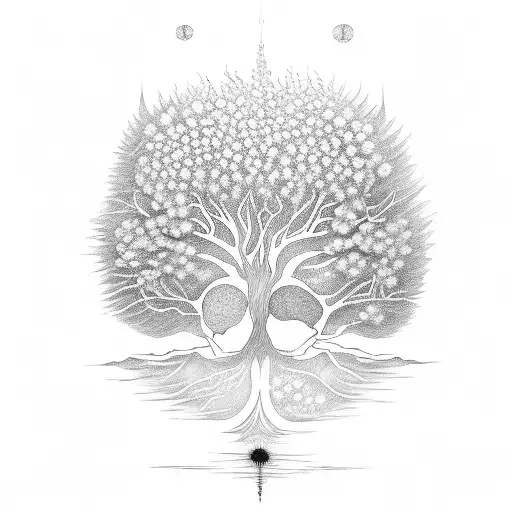 Tree Of Life As Womans Body