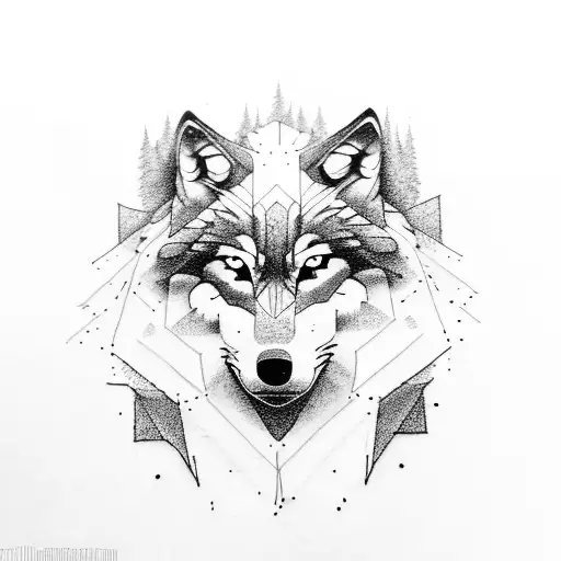 Wolf Tranfom In A Forest