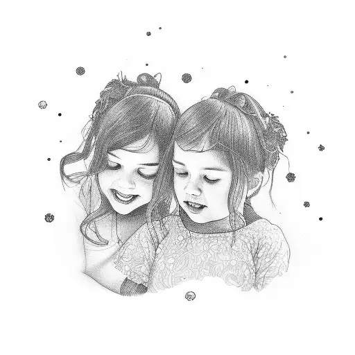 A Heartwarming Portrait Of You And Your Daughters Holding Hands