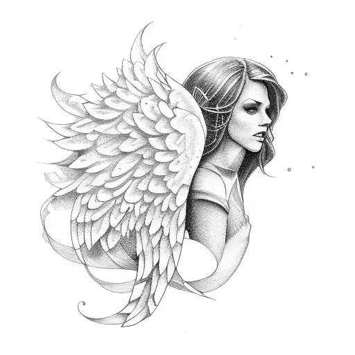 A Letter J As An Angel