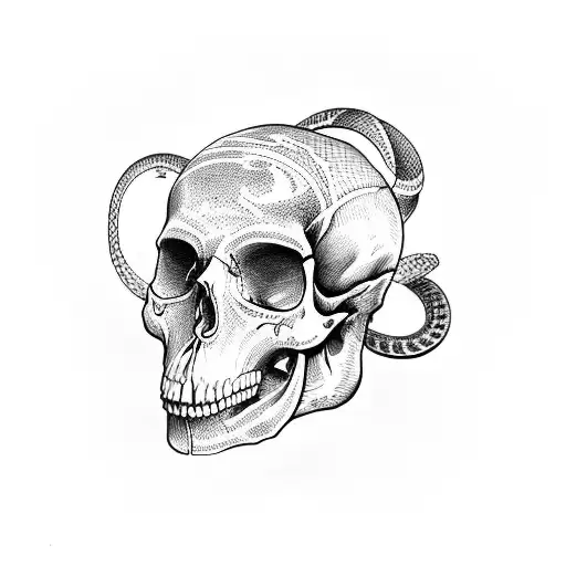 Snake In A Skull