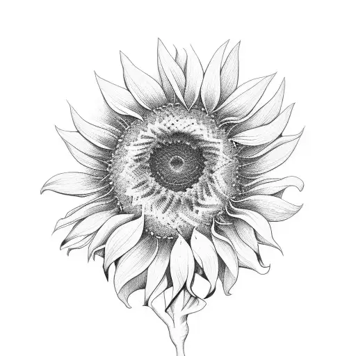 Sunflower And Butterfly Half Sleeve