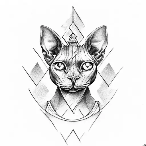 Sphynx Cat And Chess Idea