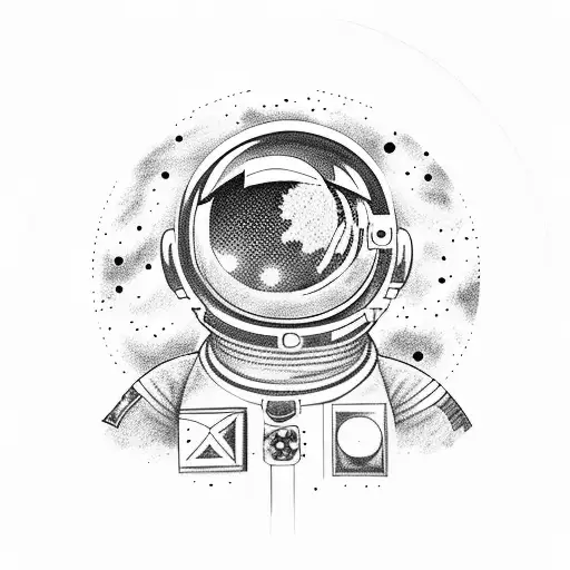 Ein Astronaut Sitzt Auf Dem Mond Und Raucht Eine Zigarette