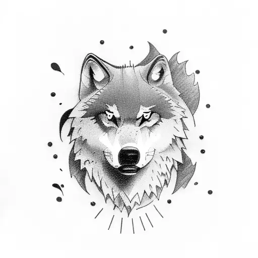 A Pack Of Wolves Playing Darts In A Dark Forest