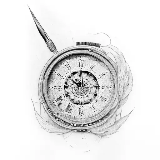 Reaper Looking At Broken Clock