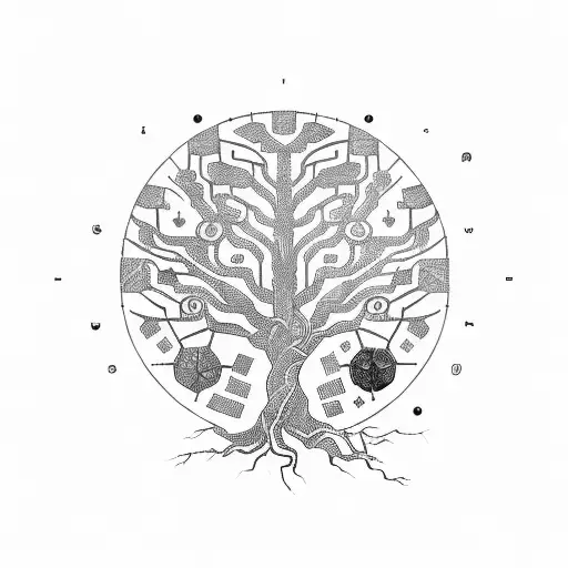 Tree Of Life Circuit Board Computer Machine