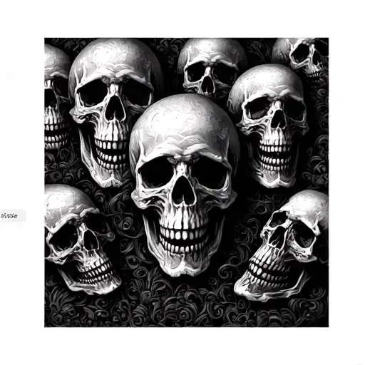 Lots Of Skulls Arm Sleeve