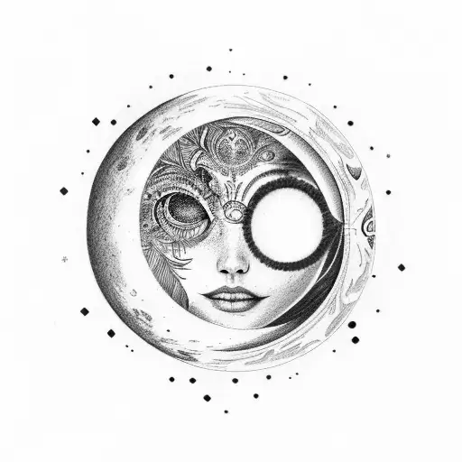 Moon With Eyes Closed