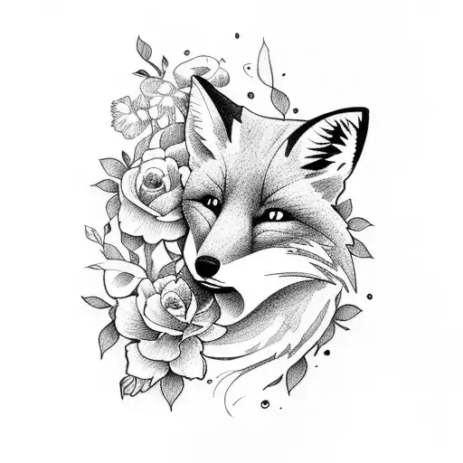 Flowers With Fox