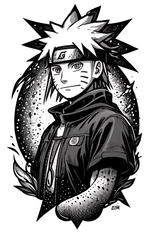 Naruto Inspired Tattoo Featuring