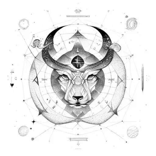 A Constellation Of Zodiac Signs Forming A Cinematic Scene