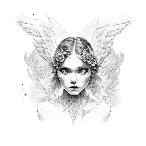 Angel Caido Painting