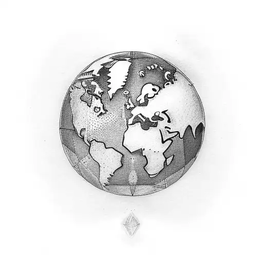 Create A Tattoo For The World Traveler That Incorporates A Globe
