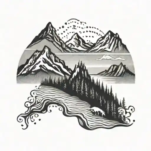 West Coast Mountain Scene
