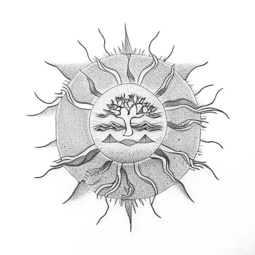 Tree Of Life Sun