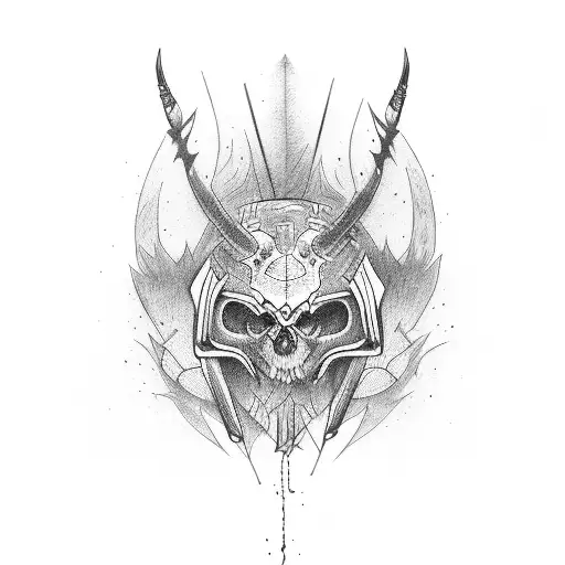 Cool Tattoo With The Word Hunter On It