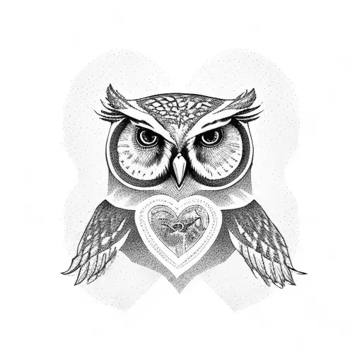 Owl With U In The Chest