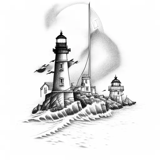 Lighthouse And Dagger