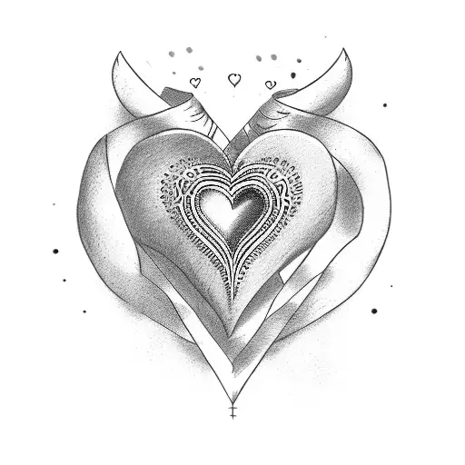 Outline Of Love Heart With The Word Izzy