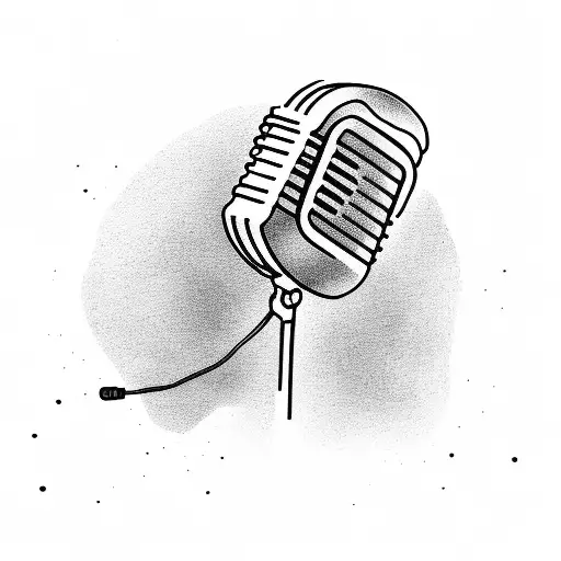 A Singer In The Space Trying To Grab His Microphone