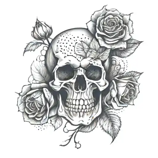 Skull And Roses