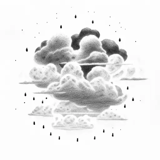 Cloud With 3 Lighting Strikes Small