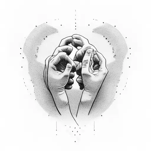 Big Brother And Little Brother Holding Hands