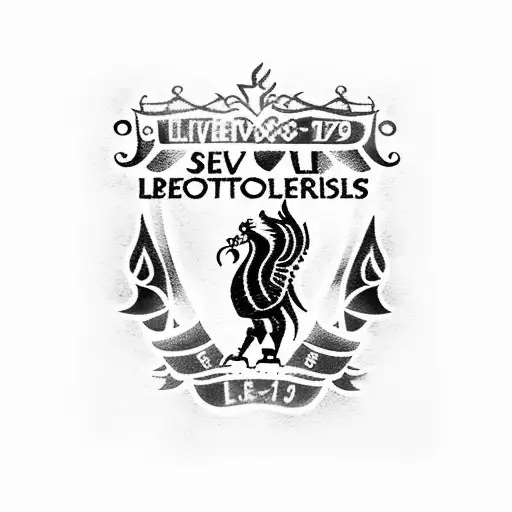 Soccer Tattoo Of Chivas And Liverpool Logo