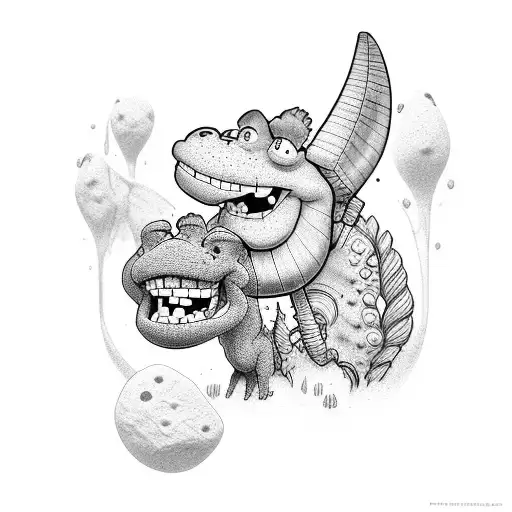 Fred And Barney From The Flintstones New Old School Style