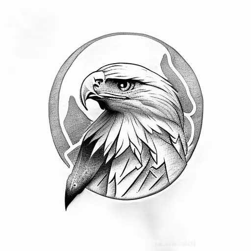 Letter W With Eagle Body